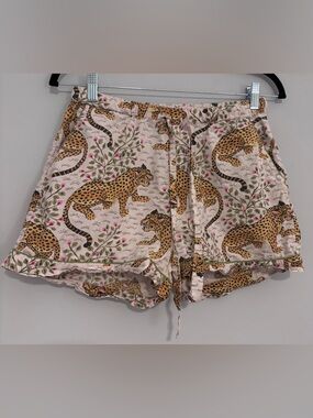 Printfresh Leopard Pajama Shorts Size Small